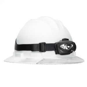 Princeton Tec Vizz II Intrinsically Safe Headlamp on Hardhat