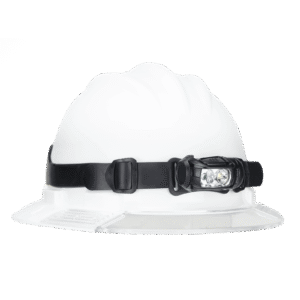 Princeton Tec Remix Industrial Headlamp on hardhat
