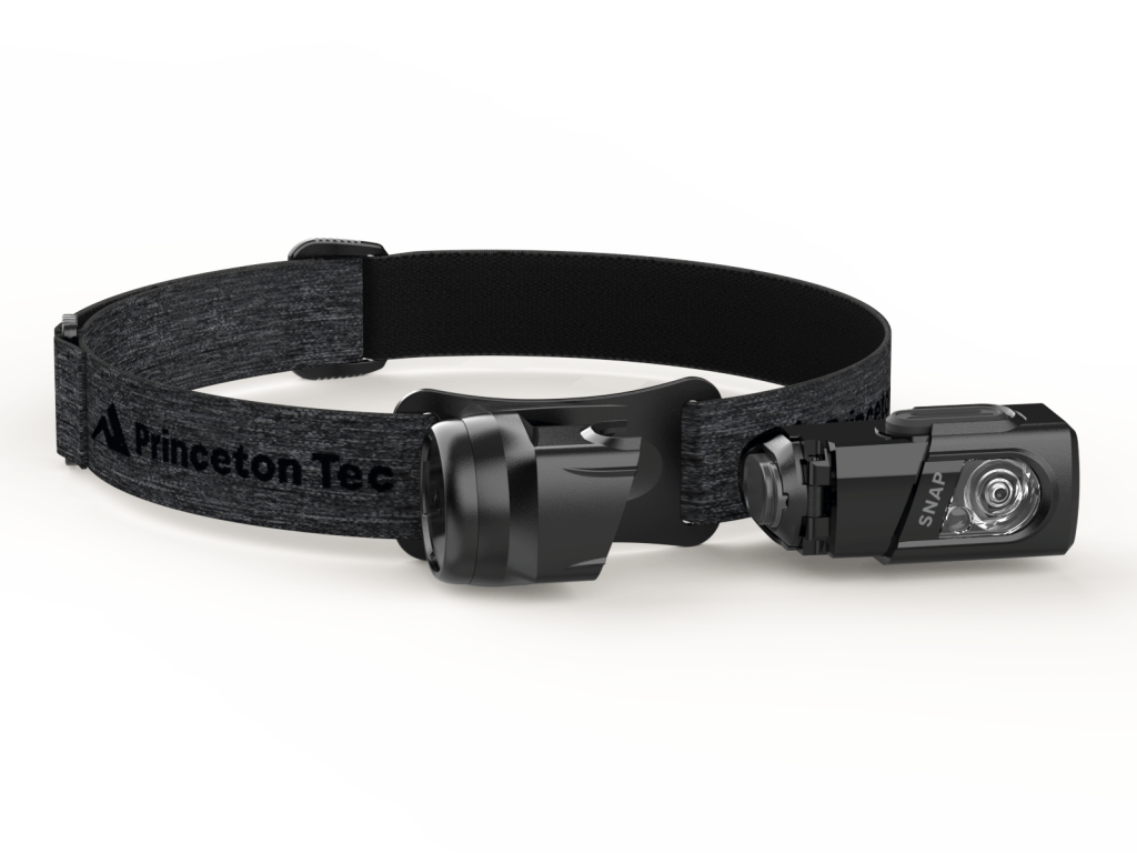 Princeton Tec Snap Solo Headlamp black with head unit detatched