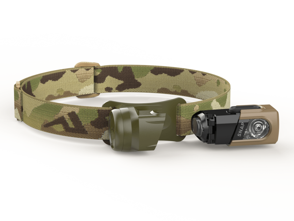 Princeton Tec Snap Solo Headlamp Multicam® with head unit detatched