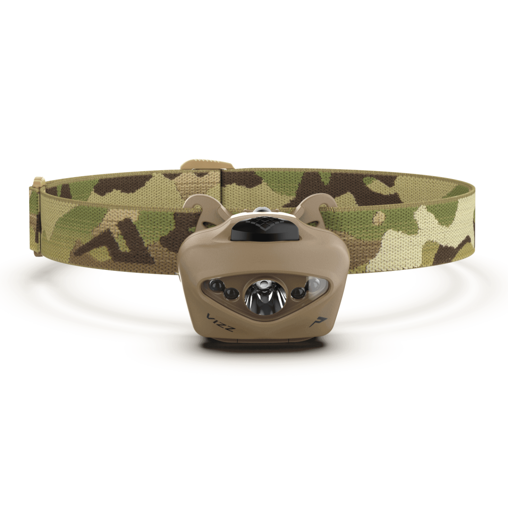 Princeton Tec Vizz RGB MPLS Multicam® waterproof headlamp with specialty colors