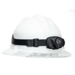 Princeton Tec EOS II Intrinsically Safe Headlamp on hardhat