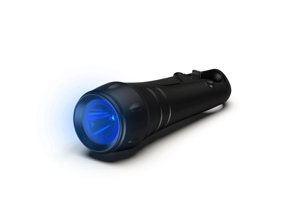 Princeton Tec Amp RBW flashlight black with blue lens