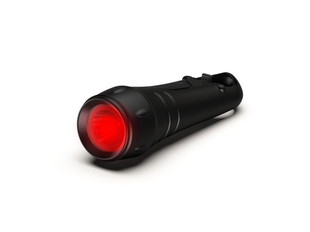 Princeton Tec Amp RBW flashlight black with red lens