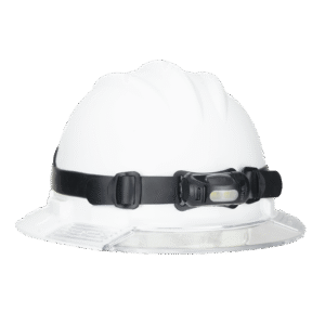 Princeton Tec Refuel Industrial Headlamp on hardhat
