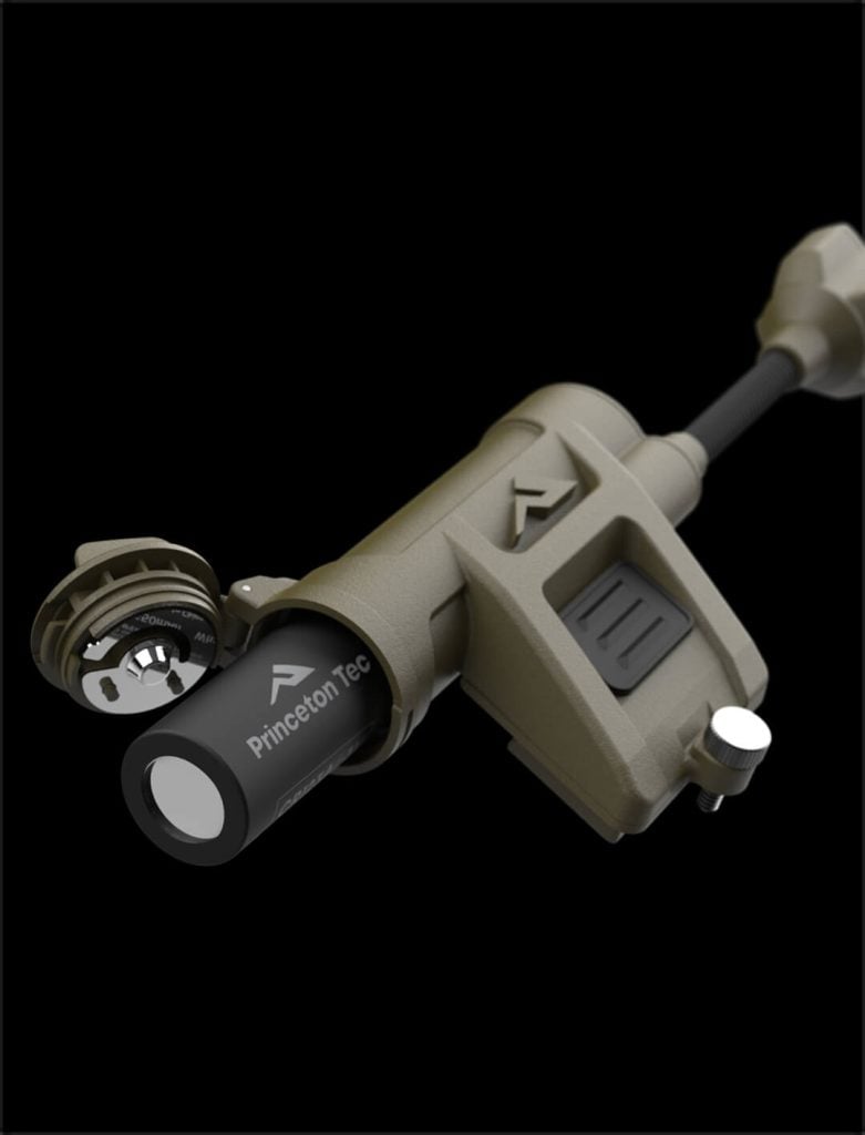 Dual-Fuel, CR123 or AA.
